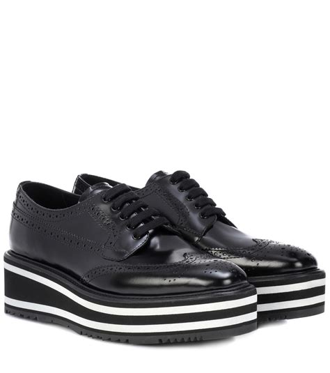 prada platform brogues.